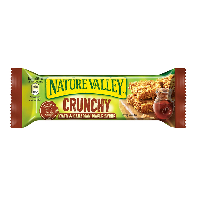 NATURE VALLEY CRUNCHY OATS &amp; MAPLE SYRUP 42GM