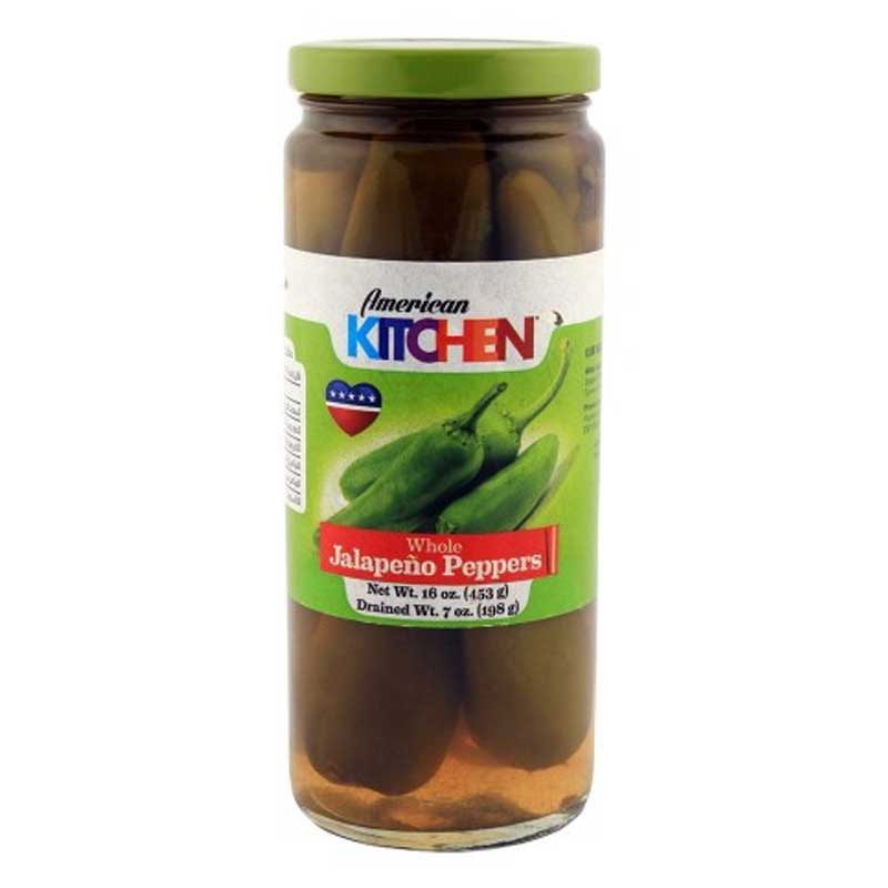 AMERICAN KITCHEN JALAPENO WHOLE 16oz