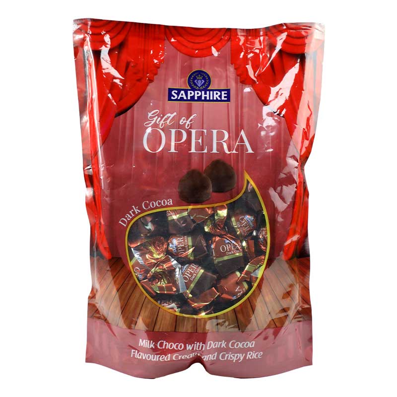 SAPPHIRE OPERA DARK CHOCO SINGLE TWIST BAG 800GM