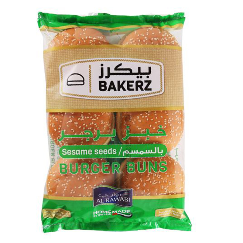 AL RAWABI BURGER BUNS SEED 6X67GM