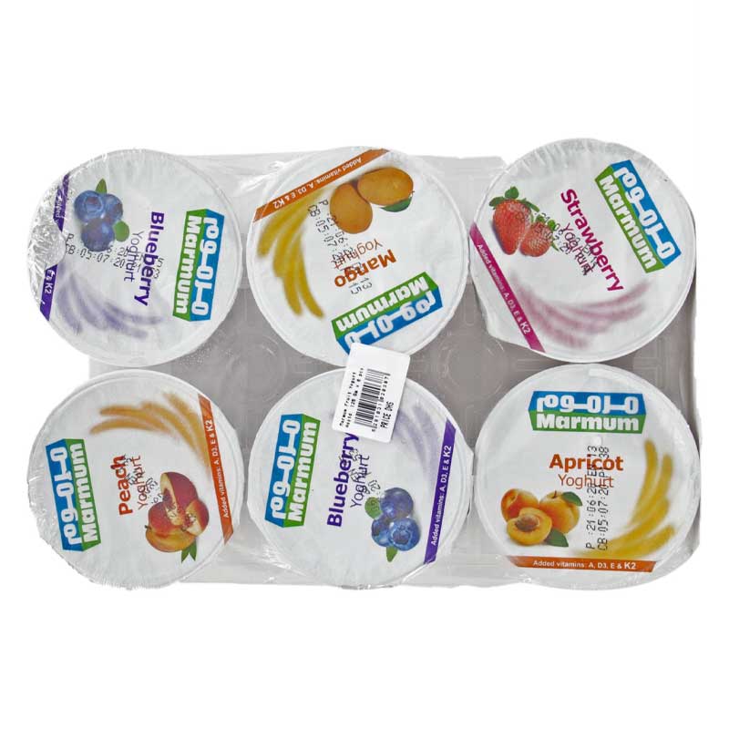 MARMUM FRUIT YOGHURT ASSORTED 6X125GM