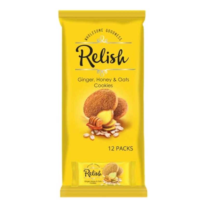 RELISH GINGER HONEY&amp;OATS COOKIES 42GM