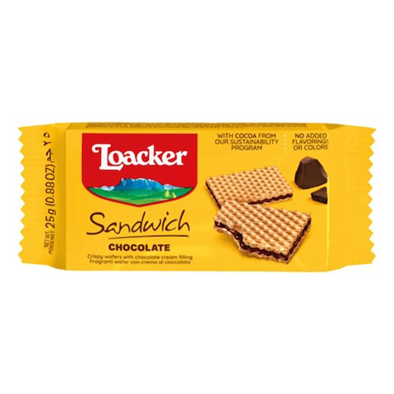 LOACKER SANDWICH CHOCOLATE 25GM
