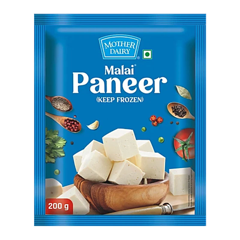 MOTHER DAIRY MALAI PANEER CUBE 200GM