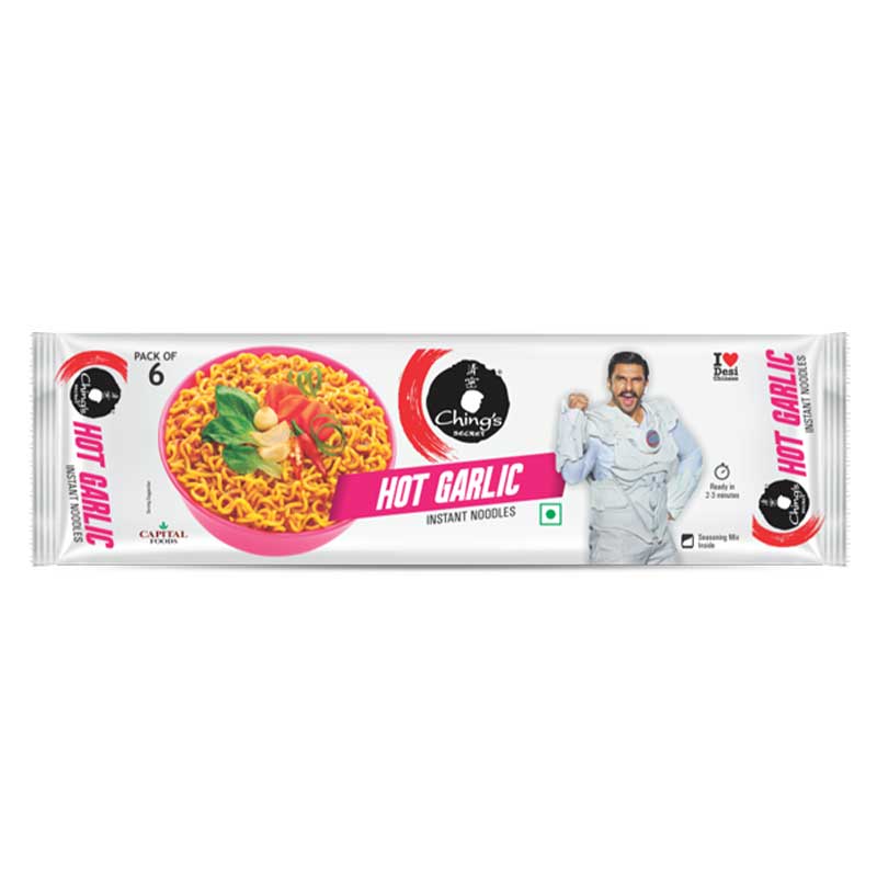 CHINGS HOT GARLIC NOODLES 240GM FAMILY PACK