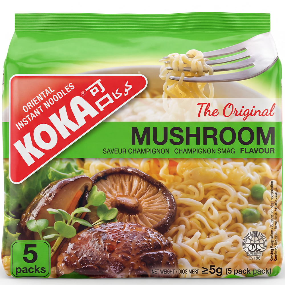 KOKA NOODLES MUSHROOM  FLAVOUR 5X85GM