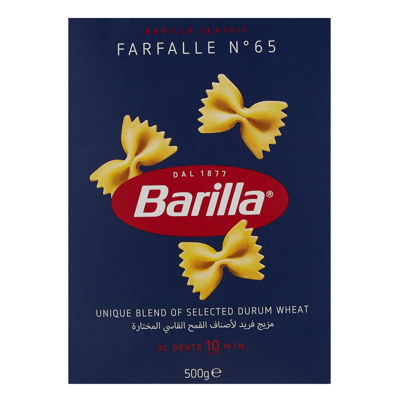 BARILLA FARFALLE 500GM