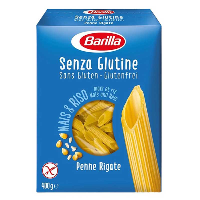 BARILLA PENNE RIGATE GLTN FREE 400GM