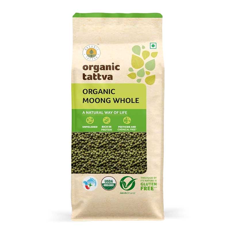 ORGANIC TATTVA MOONG WHOLE 500GM