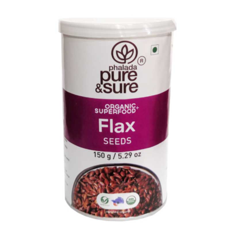 PURE &amp; SURE  ORGANIC FLAX SEEDS  150GM
