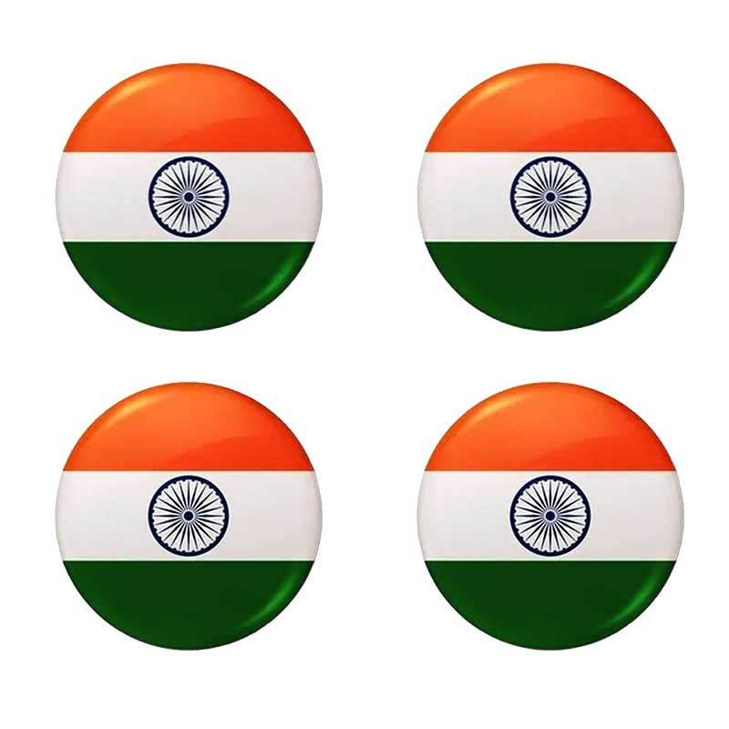 FLAG INDIAN BADGE PACK OF 4 #500