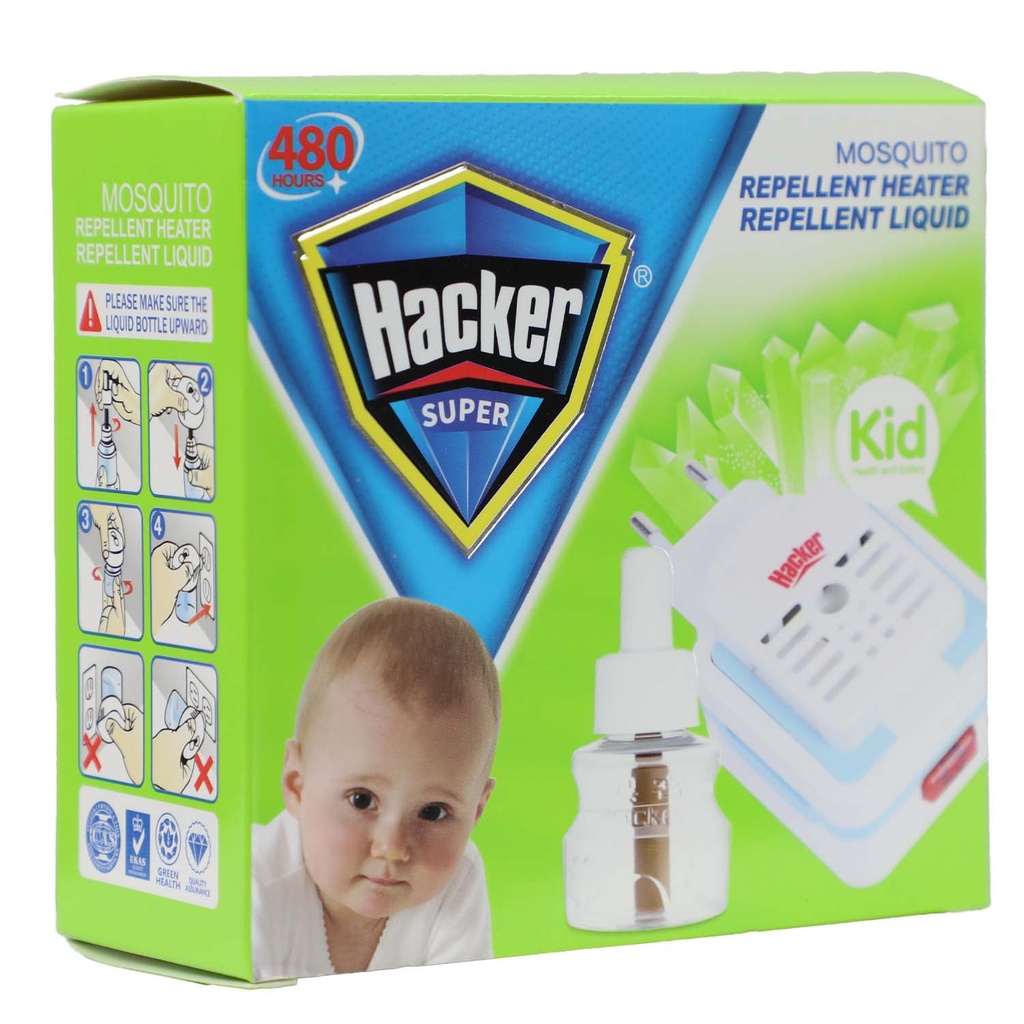 HACKER MOSQUITO REPELLENT KID 1+1 LIQUID E8766