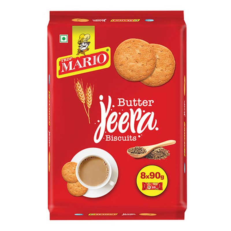 MARIO BUTTER JEERA BISCUIT 8X90GM