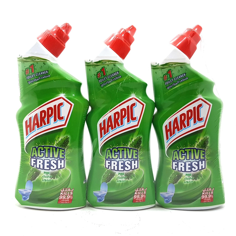 HARPIC TOILET CLEANER ACTIVE 3X500ML