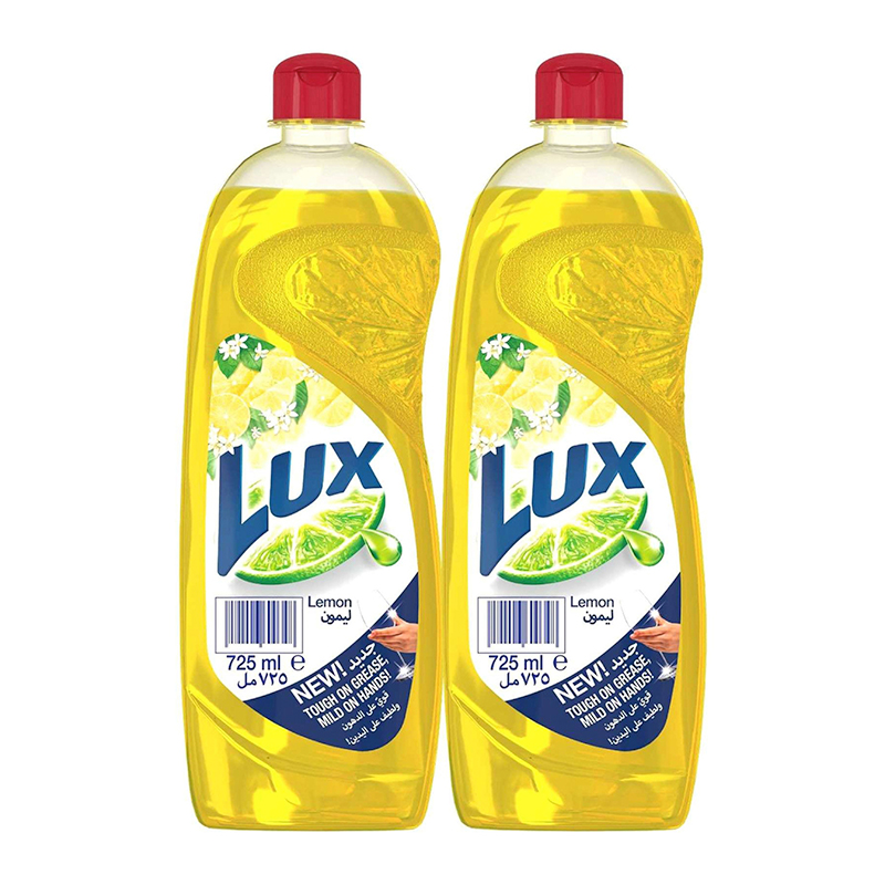 LUX DISH WASH LEMON 2X725ML