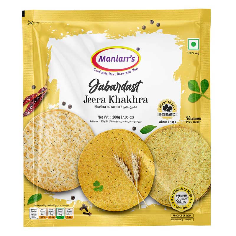 MANIARRS JEERA KHAKHRA 30GM