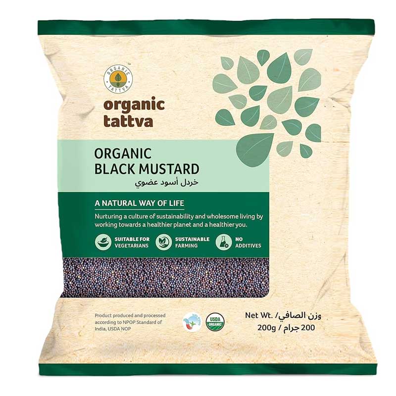 ORGANIC TATTVA BLACK MUSTARD SEED 200GM