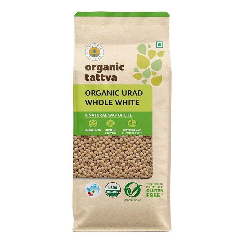 ORGANIC TATTVA URAD DAL WHOLE WHITE 1KG