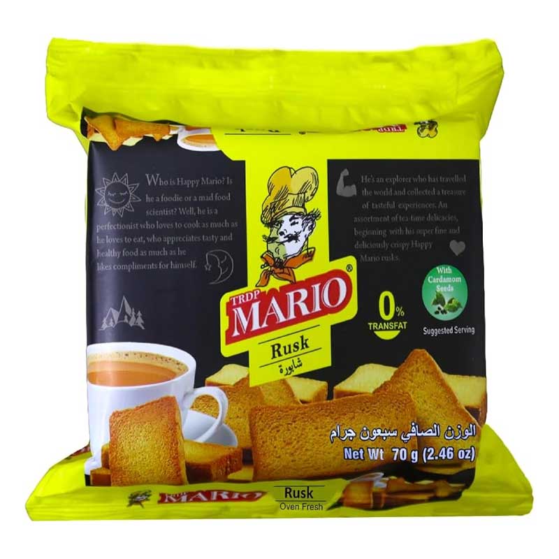 MARIO CARDAMOM RUSK 75GM
