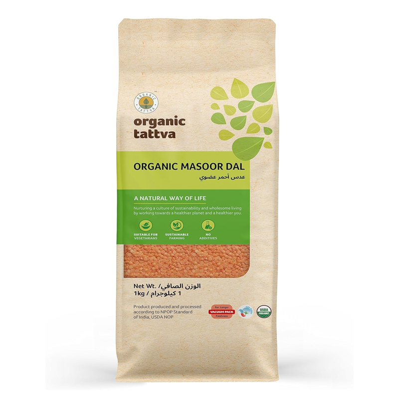 ORGANIC TATTVA MASOOR DAL1KG