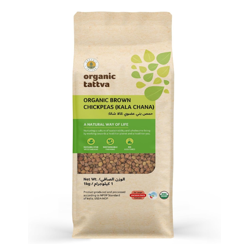 ORGANIC TATTVA BROWN CHICKPEAS 1KG