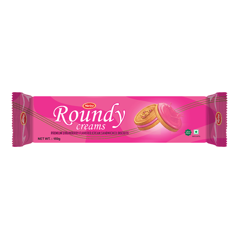 MARINO ROUNDY ATC CRM BISCUITS STARWBERRY 150GM