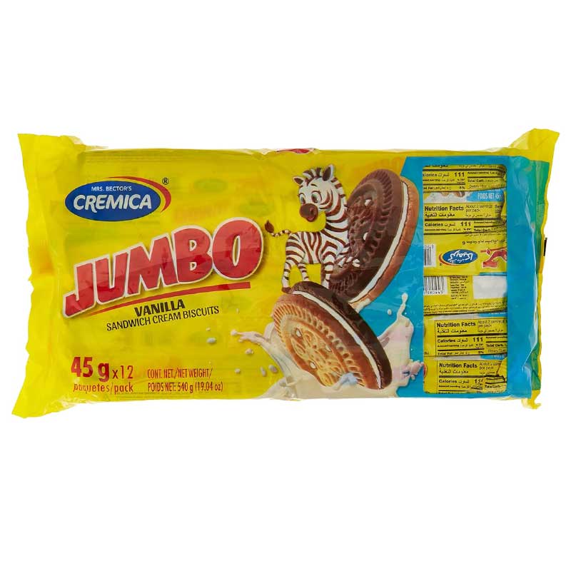CREMICA  JUMBO VANILLA 12X45GM