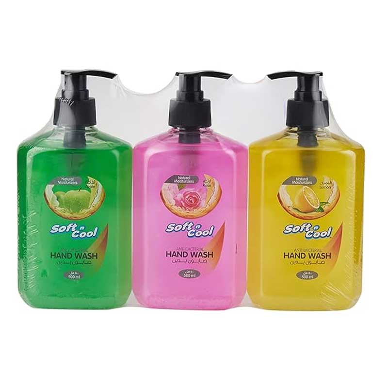 SOFTNCOOL HANDWASH LIQUID 3X500ML