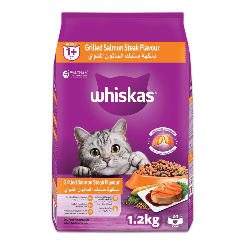 WHISKAS GRILLED SALMON 1.2KG