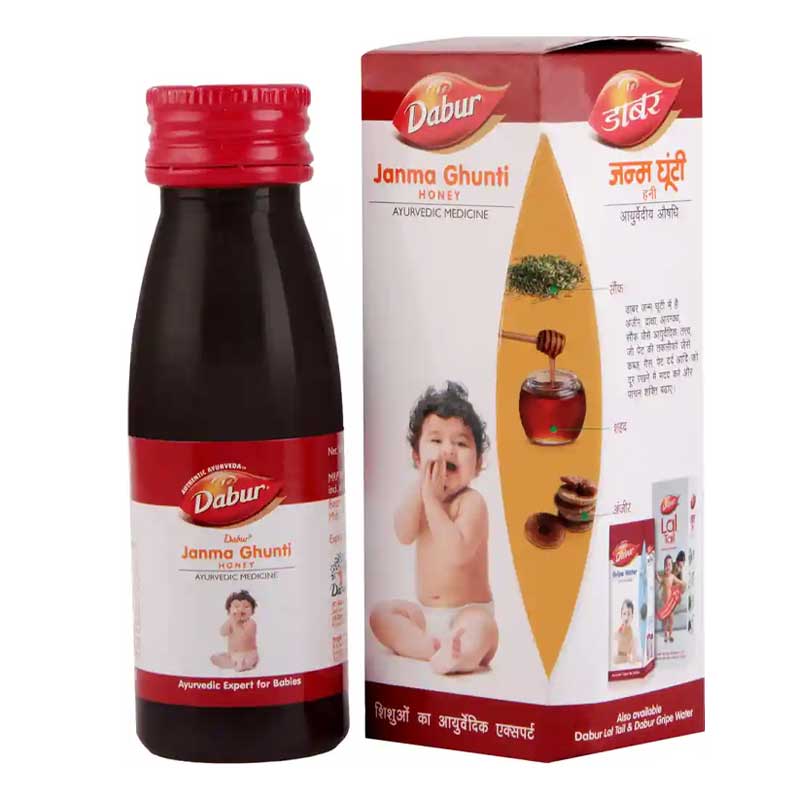 DABUR JANMA GHUNTI HONEY AYURVEDIC MEDICINE 120ML