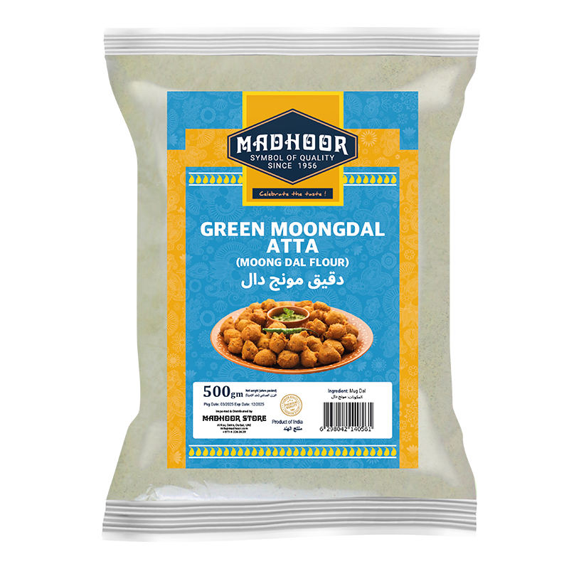 MADHOOR GREEN MOONGDAL ATTA 500GM