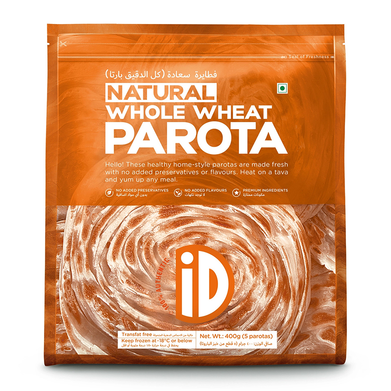 ID FRZN WHL WHEAT PAROTA  3X400GM  5PCS