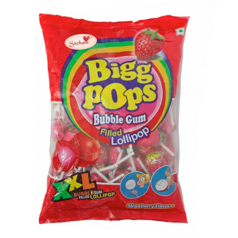 LOLLIPOPS BUBBLE GUM 1000GM