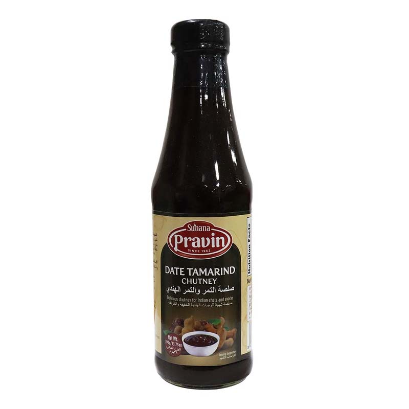 PRAVIN DATE&amp;TAMARIND CHUTNEY GLASS BTL 245GM