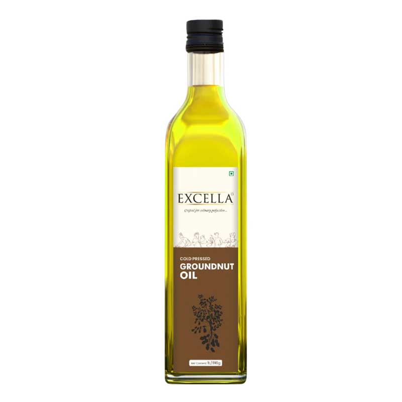 EXCELLA COLD PRESSED GROUNDNUT OIL 1LTR