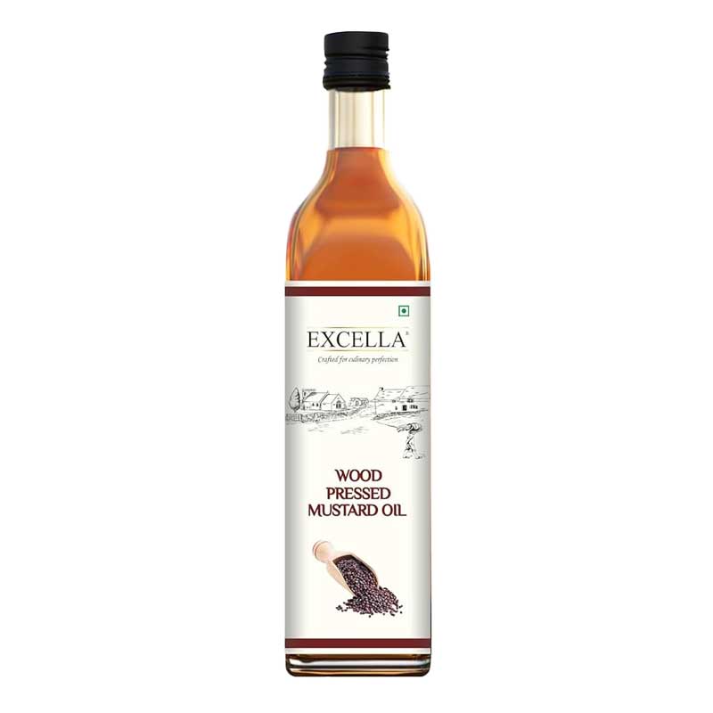 EXCELLA WOOD PRESSED MUSTARD OIL 1LTR