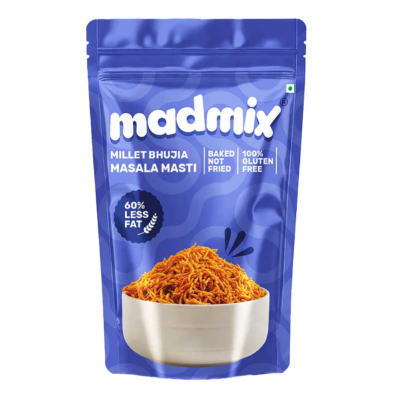 MADMIX JOWAR BHUJIA MASALA MASTI 125GM