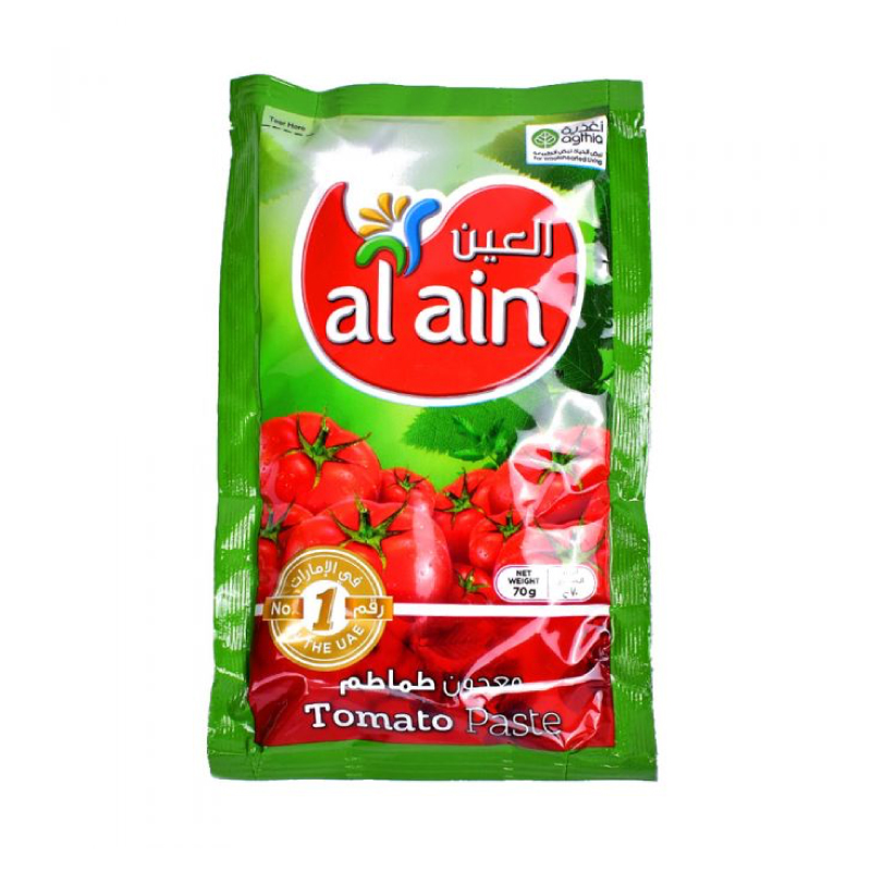AL AIN TOMATO PASTE 70GM POUCH