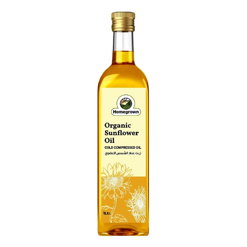 HOMEGROWN ORGANIC SUNFLOWER OIL 1LTR