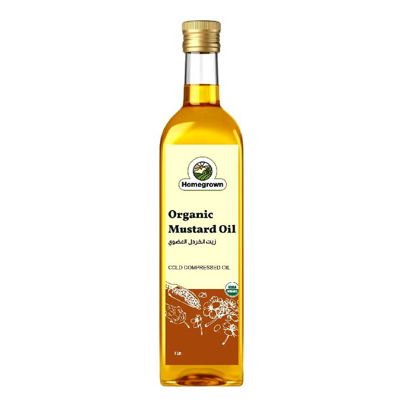 HOMEGROWN ORGANIC MUSTARD OIL 1LTR