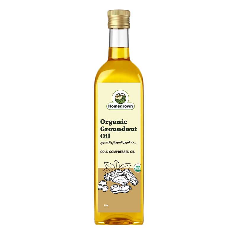 HOMEGROWN ORGANIC GROUNDNUT OIL 1LTR