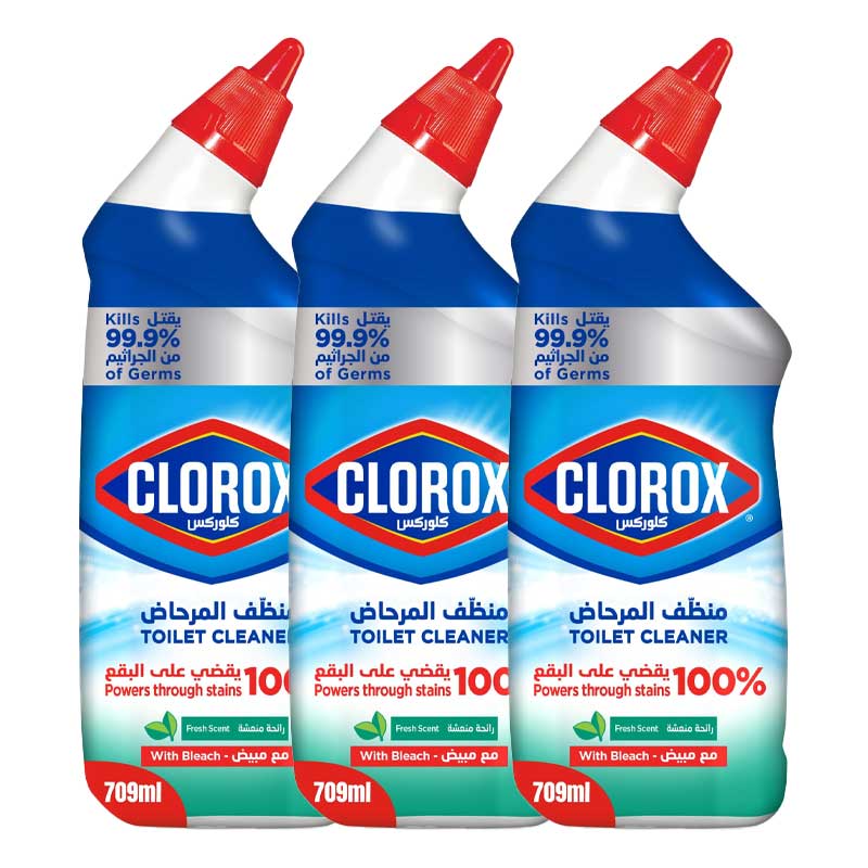 CLOROX TOILET CLEANER FRESH SCENT 3X709ML