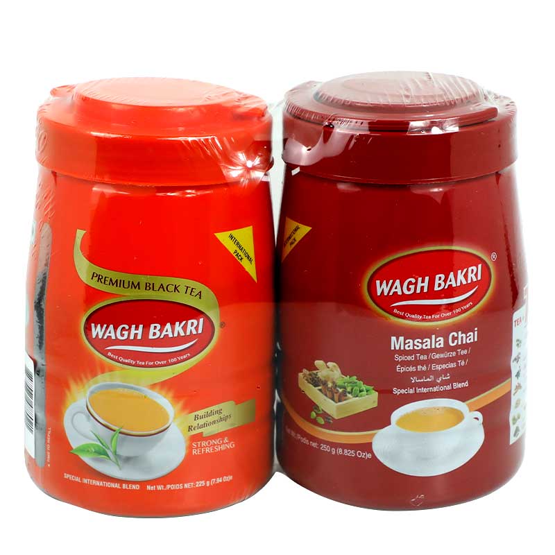 WAGH BAKRI MASALA TEA 250GM + PREMIUM TEA 225GM