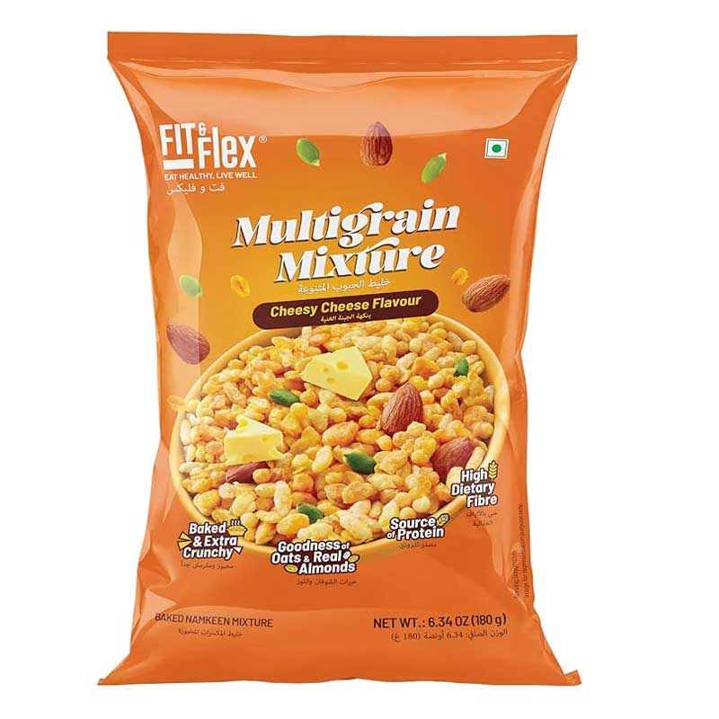 FIT&amp;FLEX MULTIGRAIN MIXTURE CHEESE FLOVOUR 100GM