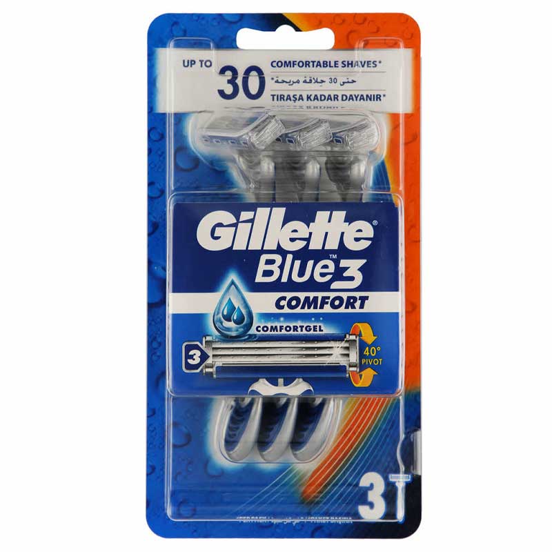 GILLETTE BLUE 3 COMFORT 3 PCS