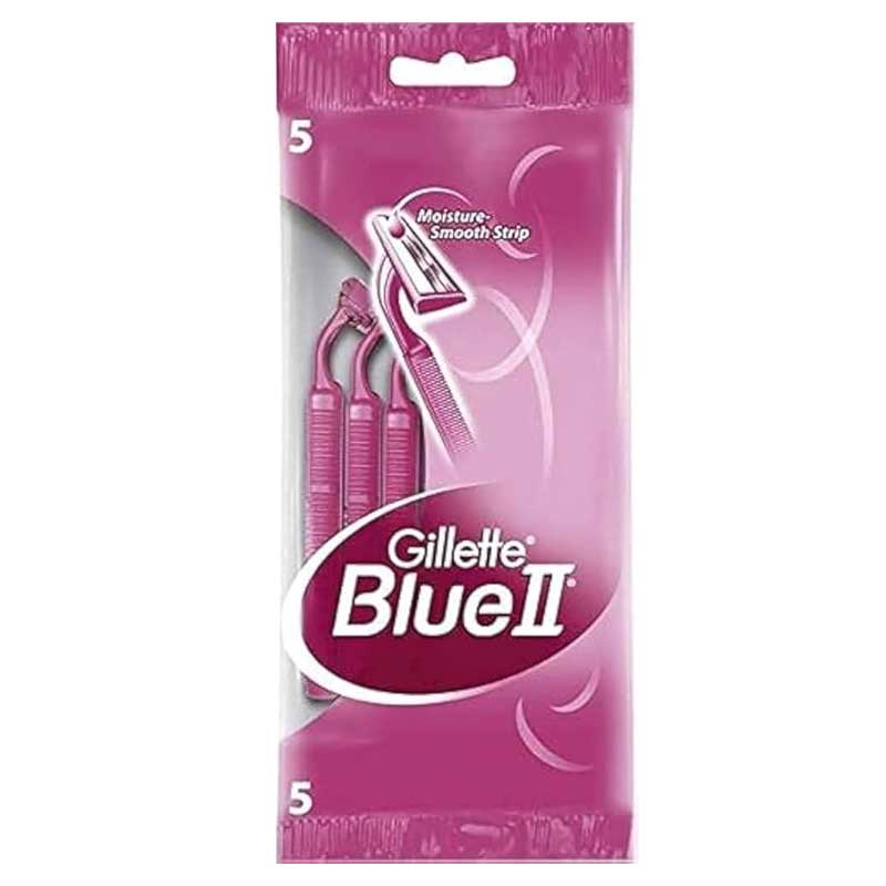GILLETTE BLUE ll FOR WOMEN  5 PCS