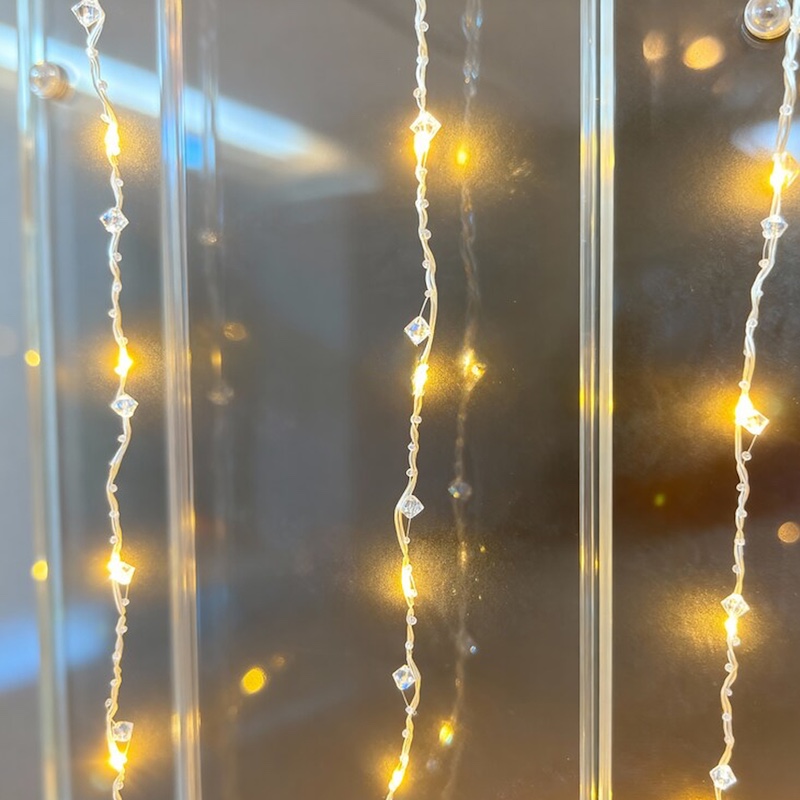 ZAYO LED CURTAIN CRYSTAL LIGHT  WARM WHITE 3MX2M