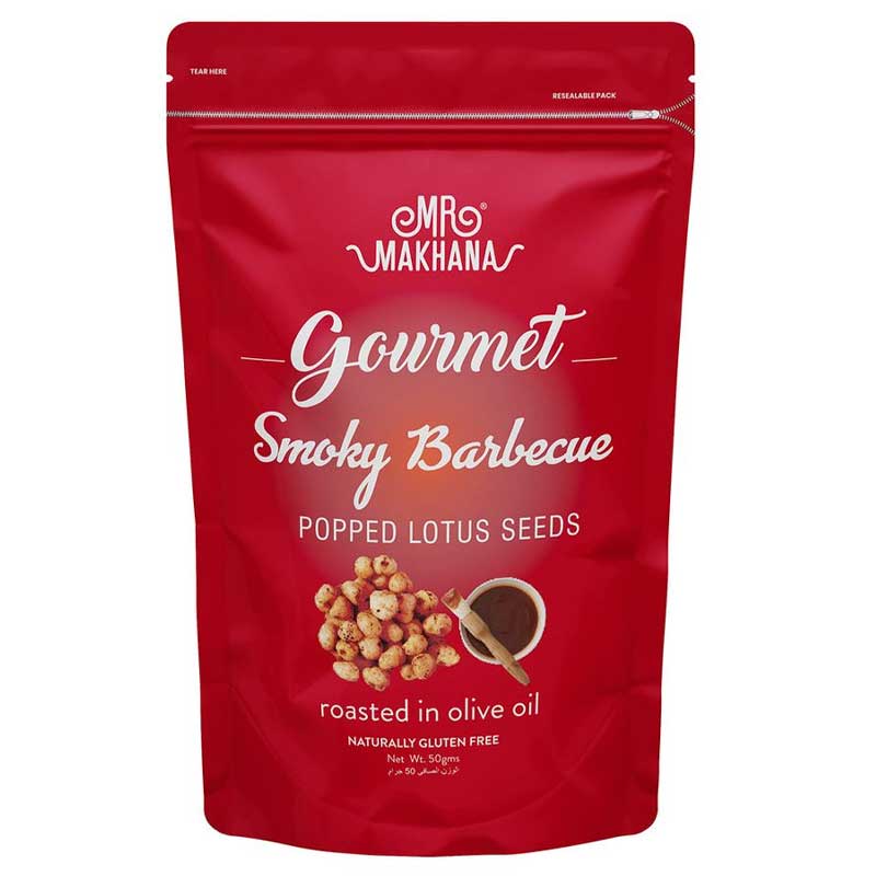 MR. MAKHANA GOURMET SMOKEY BBQ 50GM
