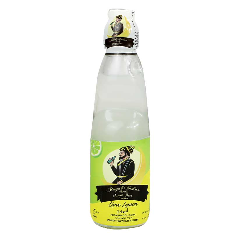 ROYAL INDIAN SODA PREMIUM GOLI SODA LIME LEMON 200ML