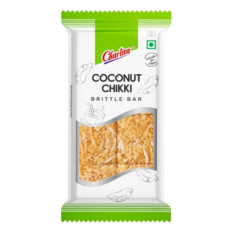 CHARLIEE CHIKKI COCONUT PEANUT 100GM